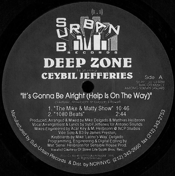 Deep Zone – It's Gonna Be Alright (1995, Vinyl) - Discogs