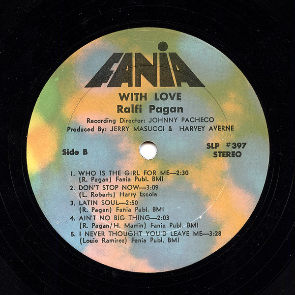 Ralfi Pagan – With Love (1971, Vinyl) - Discogs