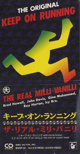 The Real Voices Of Milli Vanilli – Keep On Running (Remix) (1990, Vinyl) -  Discogs
