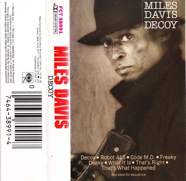 Miles Davis – Decoy (1984, Cassette) - Discogs