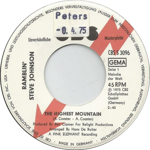 télécharger l'album Ramblin' Steve Johnson - The Highest Mountain