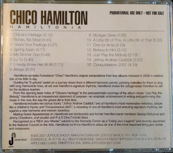 lataa albumi Chico Hamilton - Hamiltonia