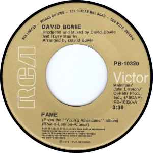 David Bowie – Fame (1975, Vinyl) - Discogs