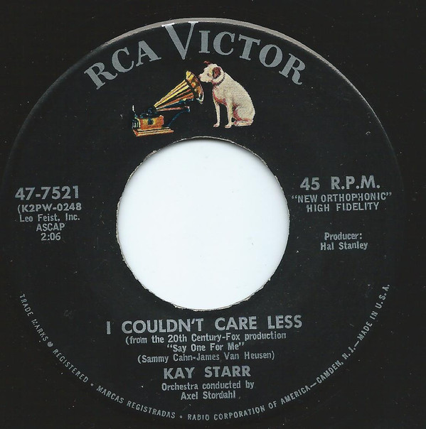 Album herunterladen Kay Starr - I Couldnt Care Less I Dont Care Only Love Me