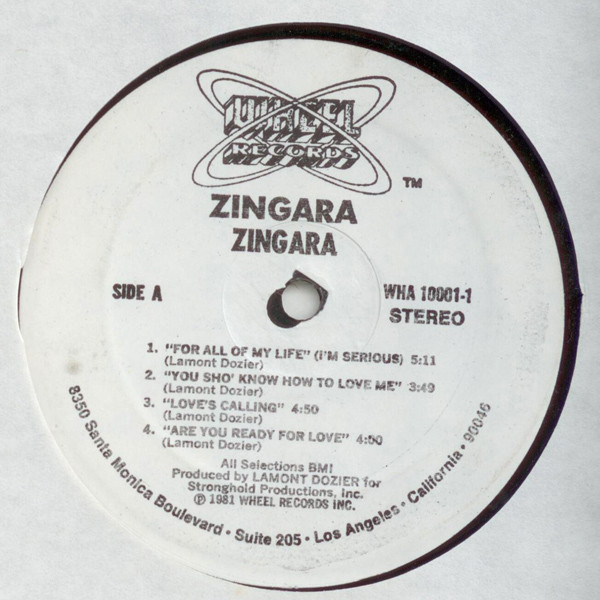 Zingara – Zingara (1981, Vinyl) - Discogs