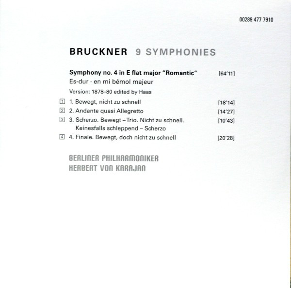baixar álbum Bruckner Karajan, Berliner Philharmoniker - 9 Symphonies