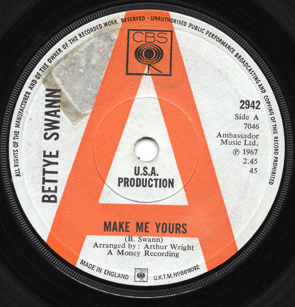 Bettye Swann – Make Me Yours (1967, Monarch Pressing, Vinyl) - Discogs