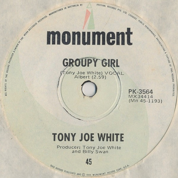 Tony Joe White – Groupy Girl (1970, Vinyl) - Discogs