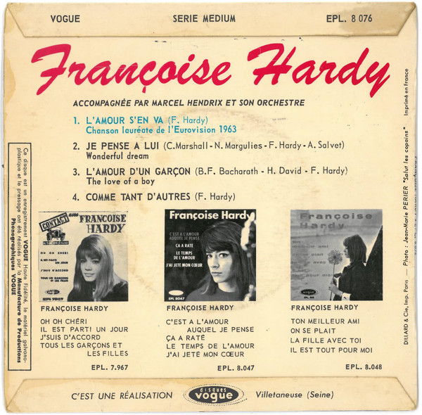 lataa albumi Françoise Hardy - Lamour Sen Va