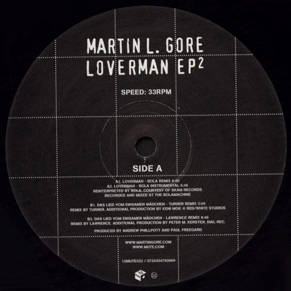 Martin L. Gore - Loverman EP² | Mute (12MUTE322) - 3