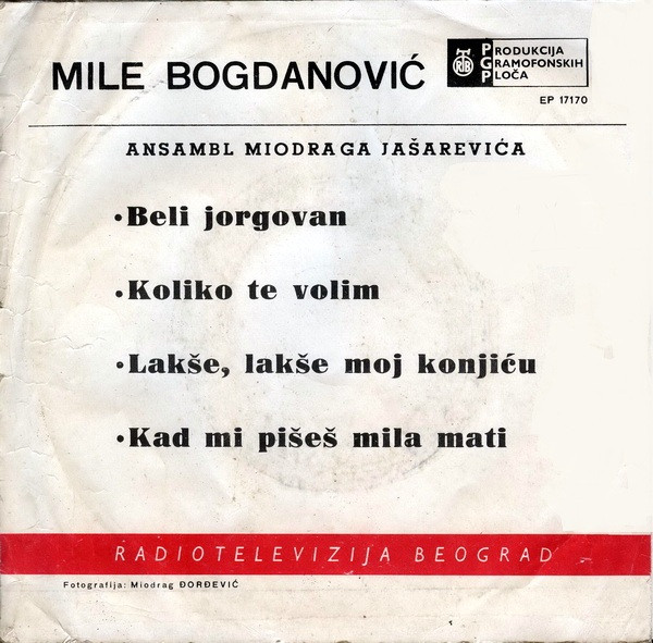 last ned album Mile Bogdanović - Beli Jorgovan