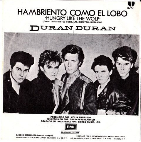 télécharger l'album Duran Duran - Hambriento Como El Lobo Hungry Like The Wolf