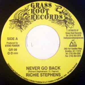 Richie Stephens - Never Go Back / Save Me album cover