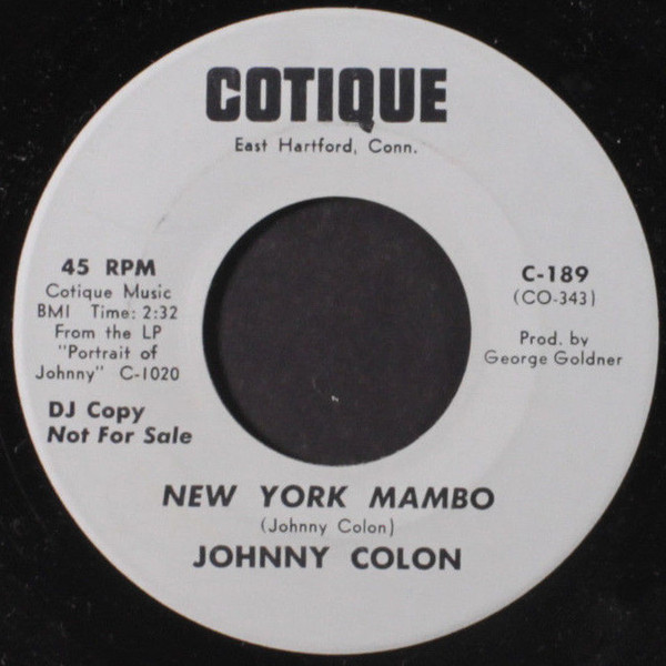 Johnny Colon - New York Mambo / Retorno Del Mambo | Releases | Discogs