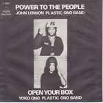 Cover of Power To The People / Open Your Box, 1971, Vinyl
