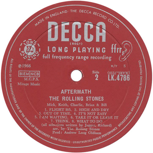 The Rolling Stones – Aftermath (1966, Vinyl) - Discogs