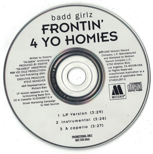 B.G.O.T.I. – Frontin' 4 Yo Homies (1995, Vinyl) - Discogs