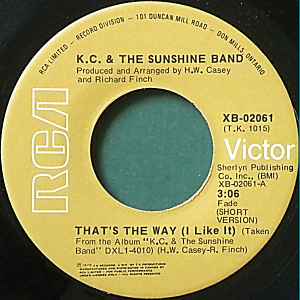 That's The Way (I Like It) - K.C. & The Sunshine Band