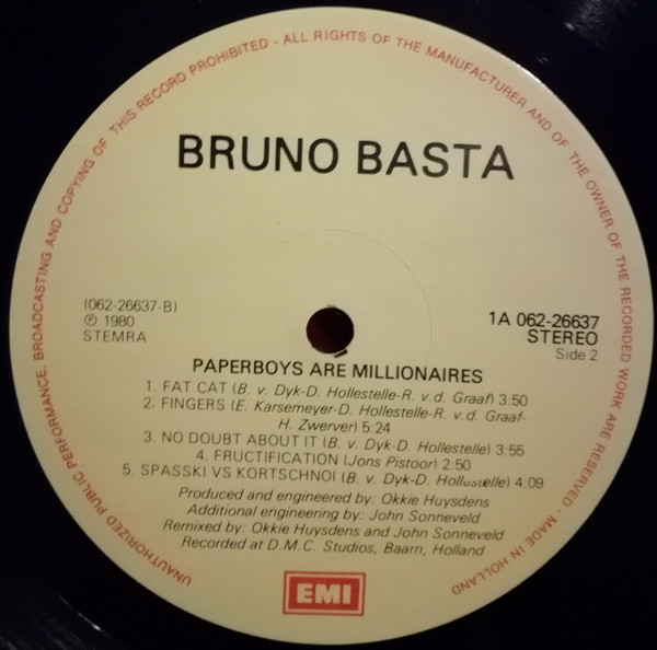 descargar álbum Bruno Basta! - Paperboys Are Millionaires