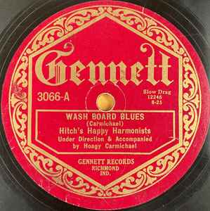 Hitch's Happy Harmonists - Wash Board Blues / Bone Yard Shuffle album cover