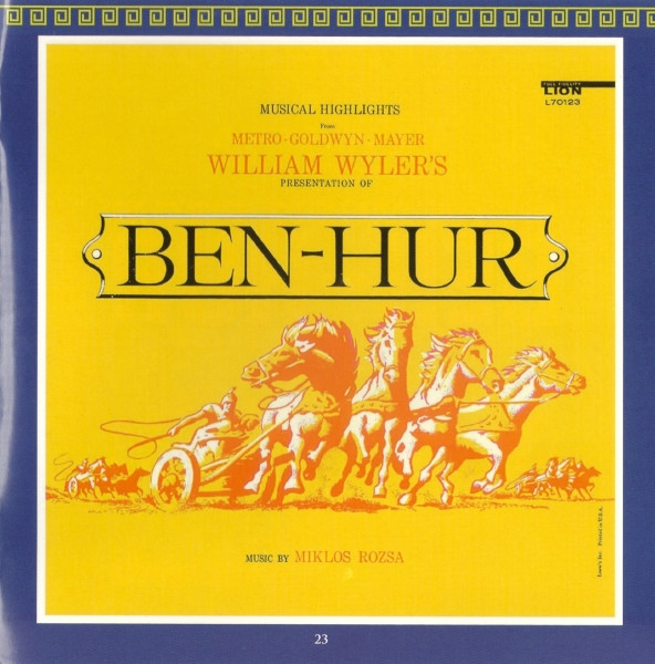 Album herunterladen Miklós Rózsa - Ben Hur Complete Soundtrack Collection
