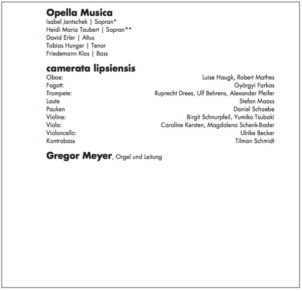 lataa albumi Johann Kuhnau, Opella Musica, Camerata Lipsiensis, Gregor Meyer - Complete Sacred Works III