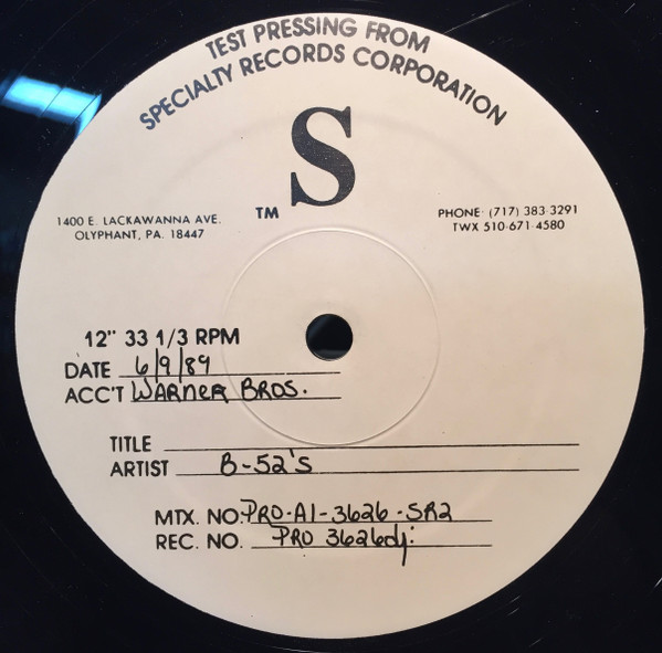 B-52's – Channel Z (1989, Vinyl) - Discogs