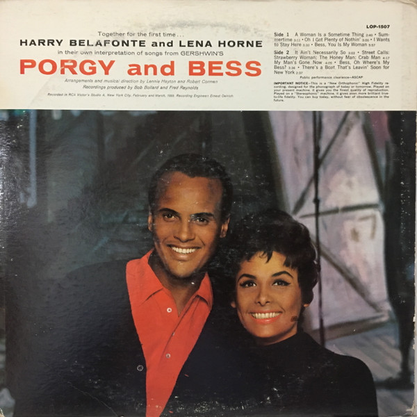 Lena Horne / Harry Belafonte - Porgy And Bess | RCA Victor (LOP-1507) - 2