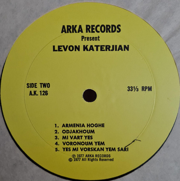 lataa albumi Levon Katerjian - Arka Records Present Levon Katerjian