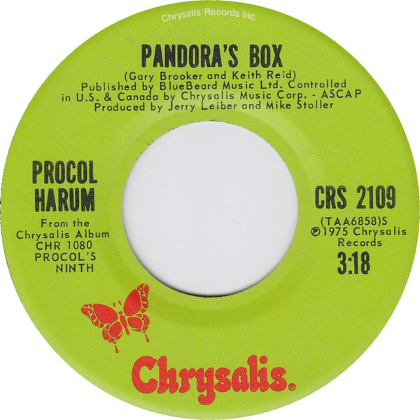 Premier Interessant Gennemsigtig Procol Harum - Pandora's Box | Releases | Discogs