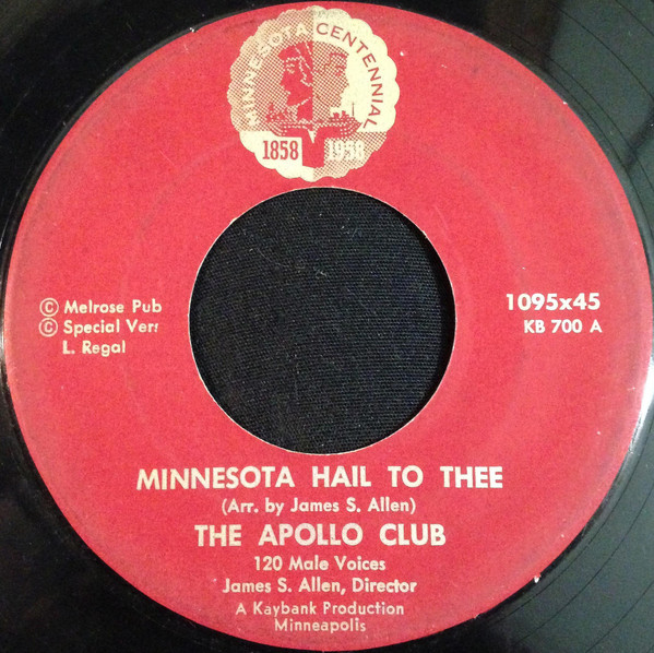 Album herunterladen The Apollo Club - Minnesota Hail To Thee This Is My Country