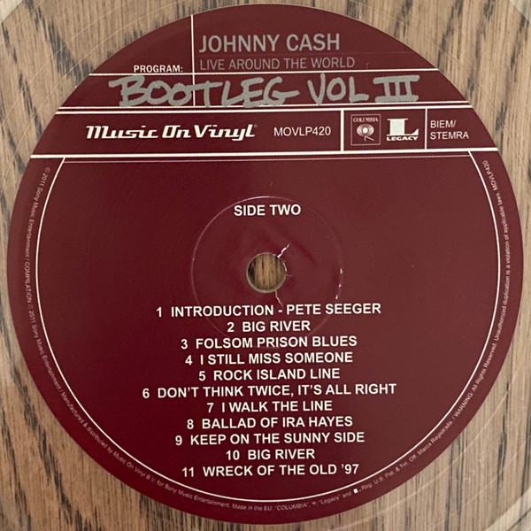 last ned album Johnny Cash - Bootleg Vol III Live Around The World