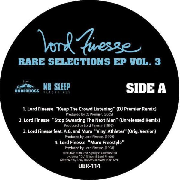 Lord Finesse – Rare Selections EP Vol. 3 (2008, Vinyl) - Discogs