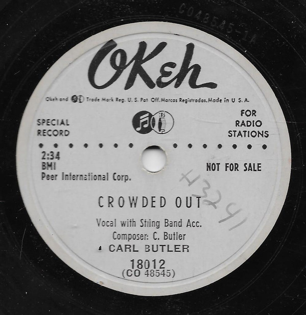 télécharger l'album Carl Butler - Crowded Out My Heart Tells Me