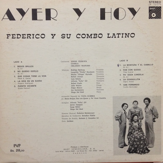Album herunterladen Federico Y Su Combo Latino - Ayer Y Hoy