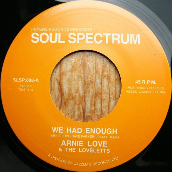 Arnie Love & The Loveletts – We Had Enough / Invisible Wind (2012 