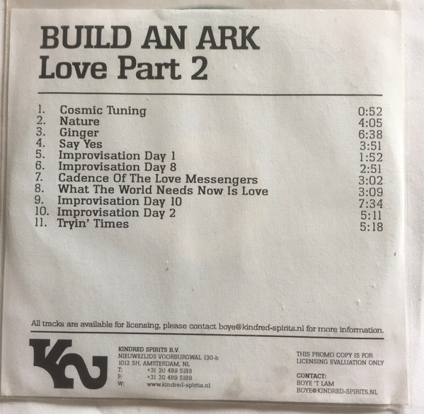 Build An Ark – Love Part 2 (2010, CDr) - Discogs