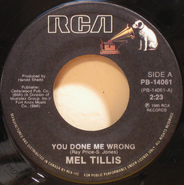 télécharger l'album Mel Tillis - You Done Me Wrong Another Heart Down