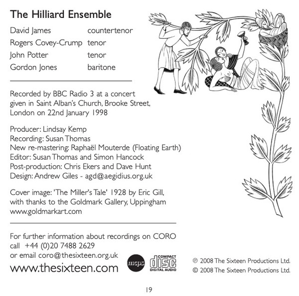 Album herunterladen Guillaume Dufay The Hilliard Ensemble - Hilliard Live 4