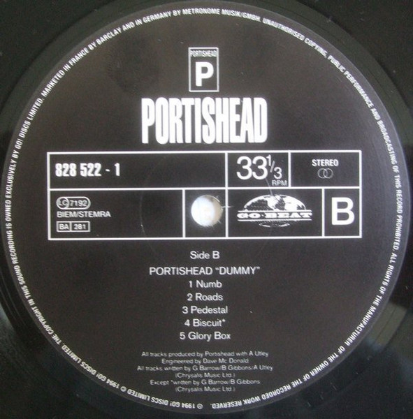 Portishead – Dummy (1994, Vinyl) - Discogs