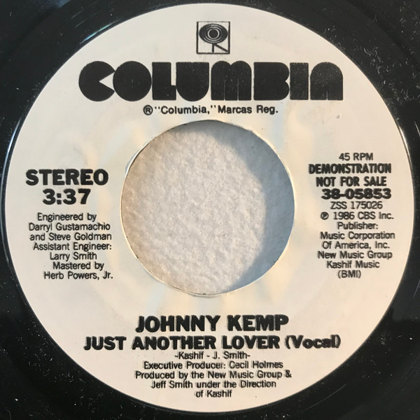 Johnny Kemp Just Another Lover Vinyl Record Album Columbia