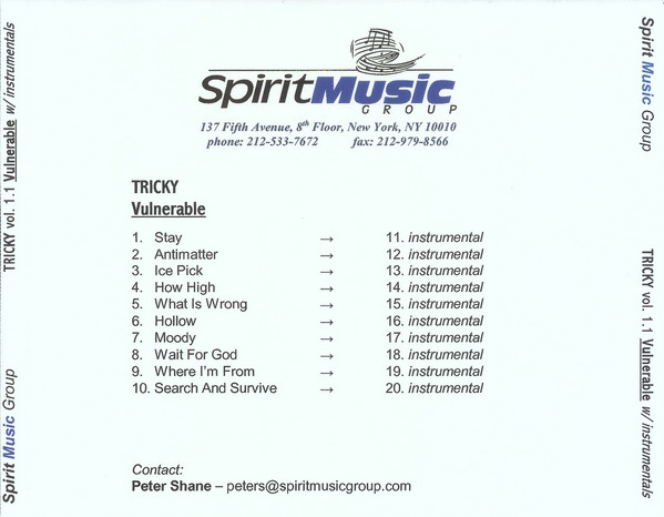 baixar álbum Tricky - Vol 11 Vulnerable w Instrumentals