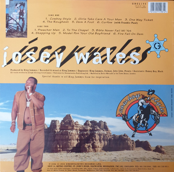 descargar álbum Josey Wales - Cowboy Style