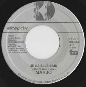 Marjo - Je Sais, Je Sais album cover