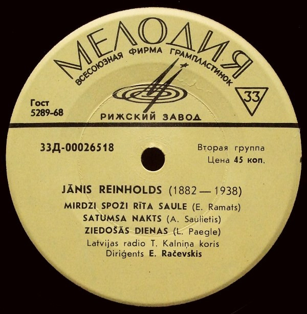 baixar álbum Jānis Reinholds - Kora Dziesmas