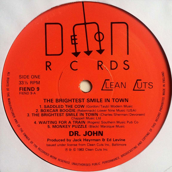 Dr. John - The Brightest Smile In Town | Demon Records (FIEND 9) - 3