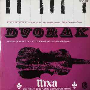 Dvorak Edith Farnadi Barylli Quartet String Quartet A Flat Major Op 105 Piano Quintet In A Major Op 81 1955 Vinyl Discogs