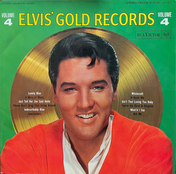 Elvis Presley – Elvis' Gold Records - Volume 4 (1976, Tan Label