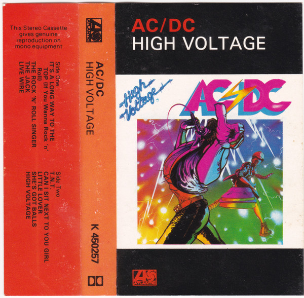 kiwi grafisk krokodille AC/DC – High Voltage (1976, Cartoon Cover, Cassette) - Discogs