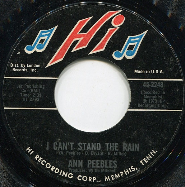 Ann Peebles – I Can't Stand The Rain (1973, Vinyl) - Discogs